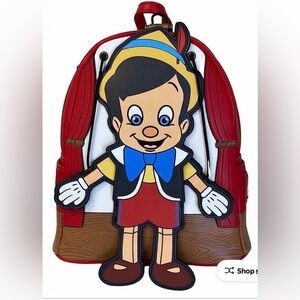 Loungefly Disney Pinnochio Marionette Mini Backpack. - Mini
Backpack NWT